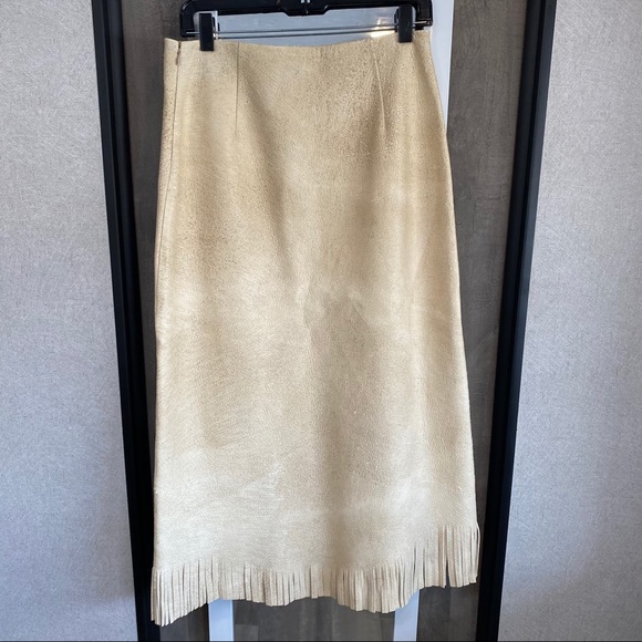 Ralph Lauren Collection McKayla Deerskin Skirt - Picture 5 of 7